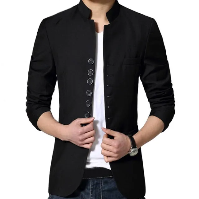 Dragon Embroidery Men Tunic Suit