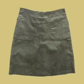 Essaye Zoe Olive Cord Skirt