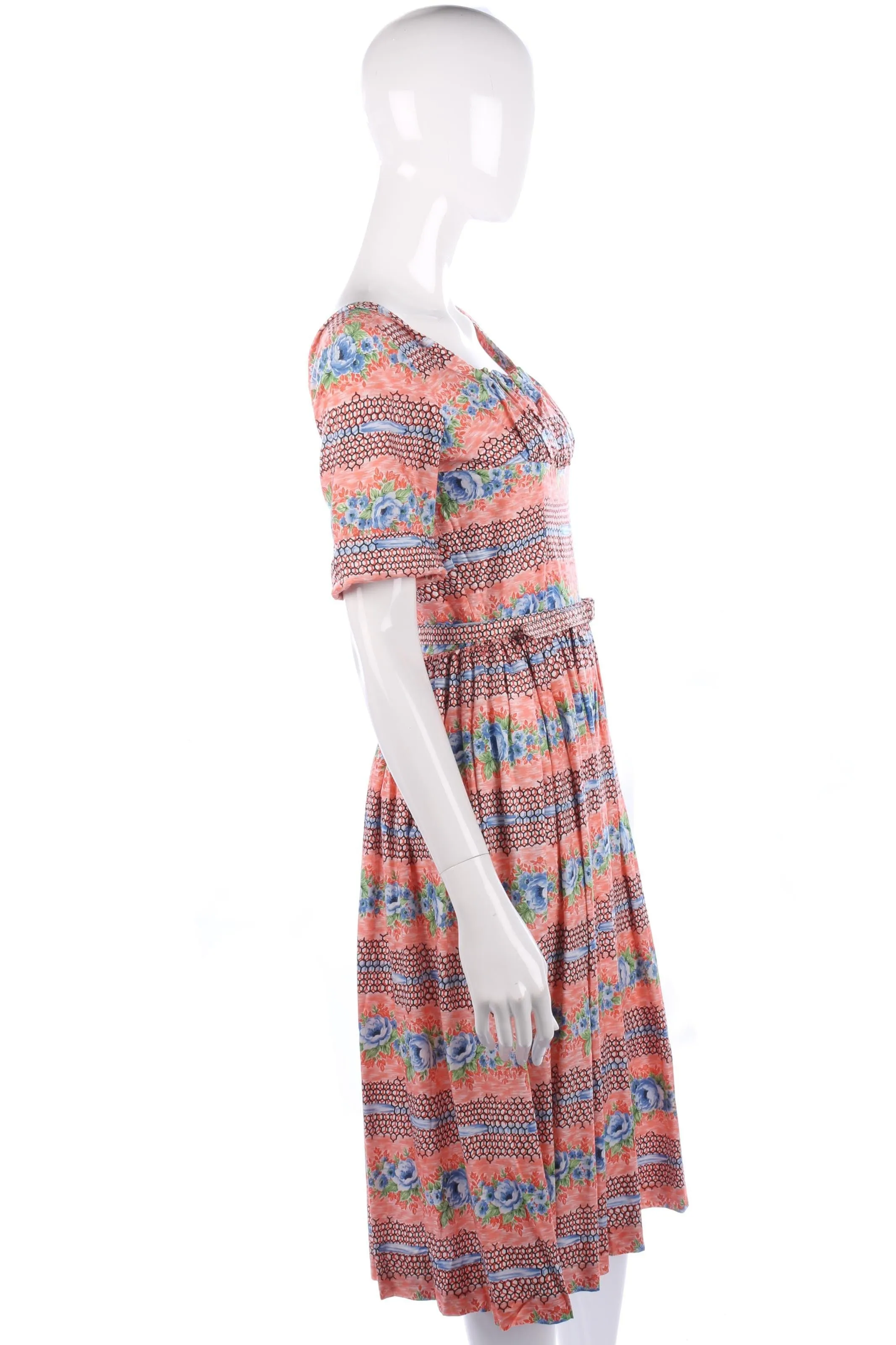 Fabulous 1950's Berkertex Vintage cotton dress size S