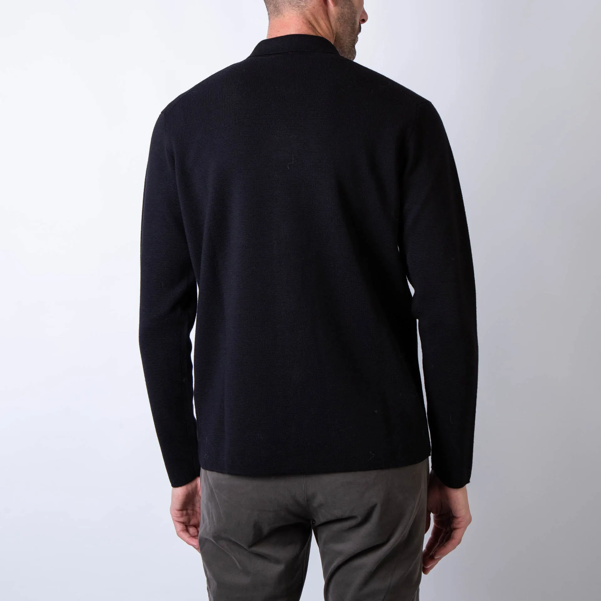 FILIPPO DE LAURENTIIS CARDIGAN FJMLT WM14M 990 BLACK