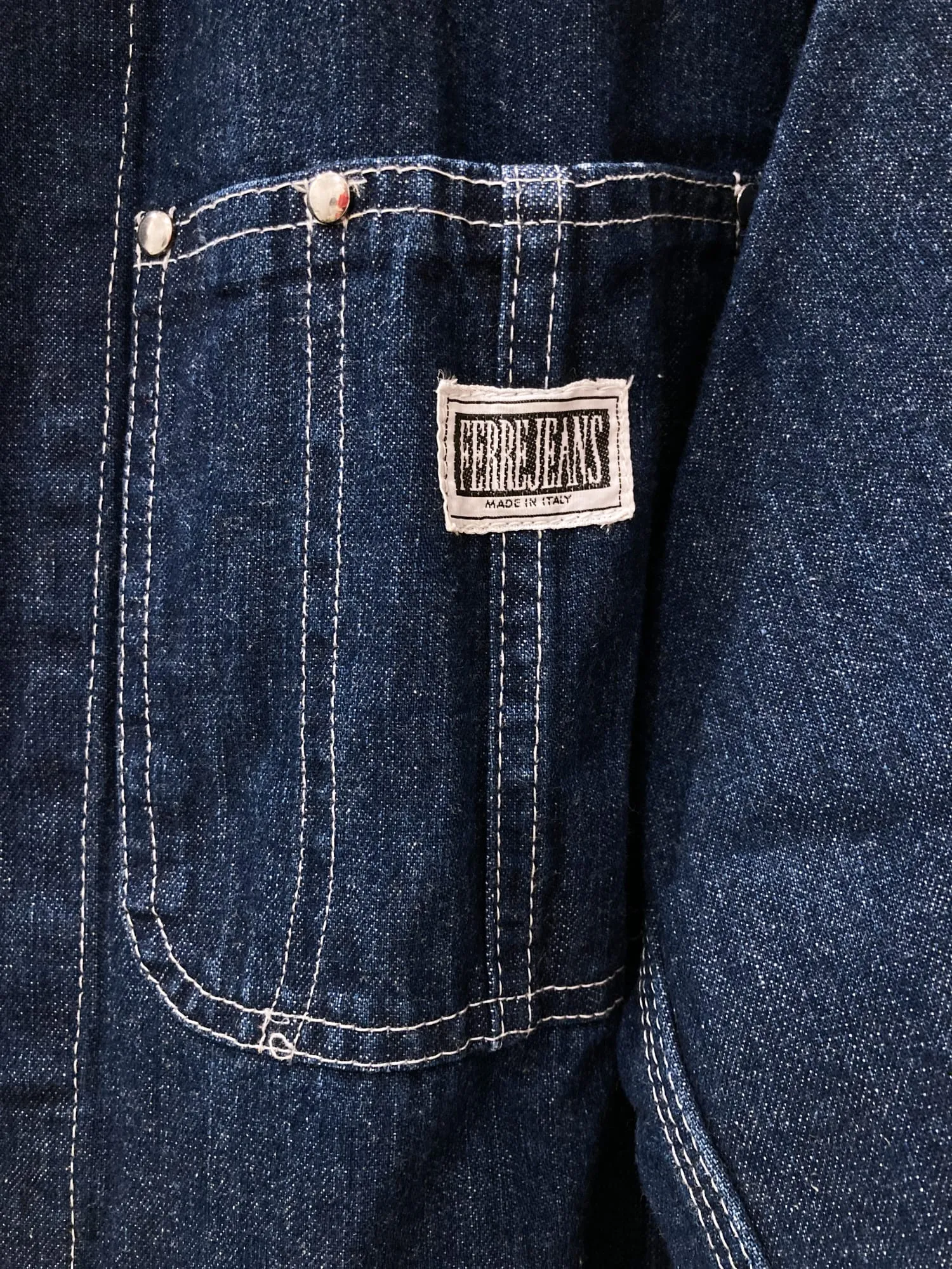 Gianfranco Ferre Jeans 1990s indigo cotton four pocket denim jacket