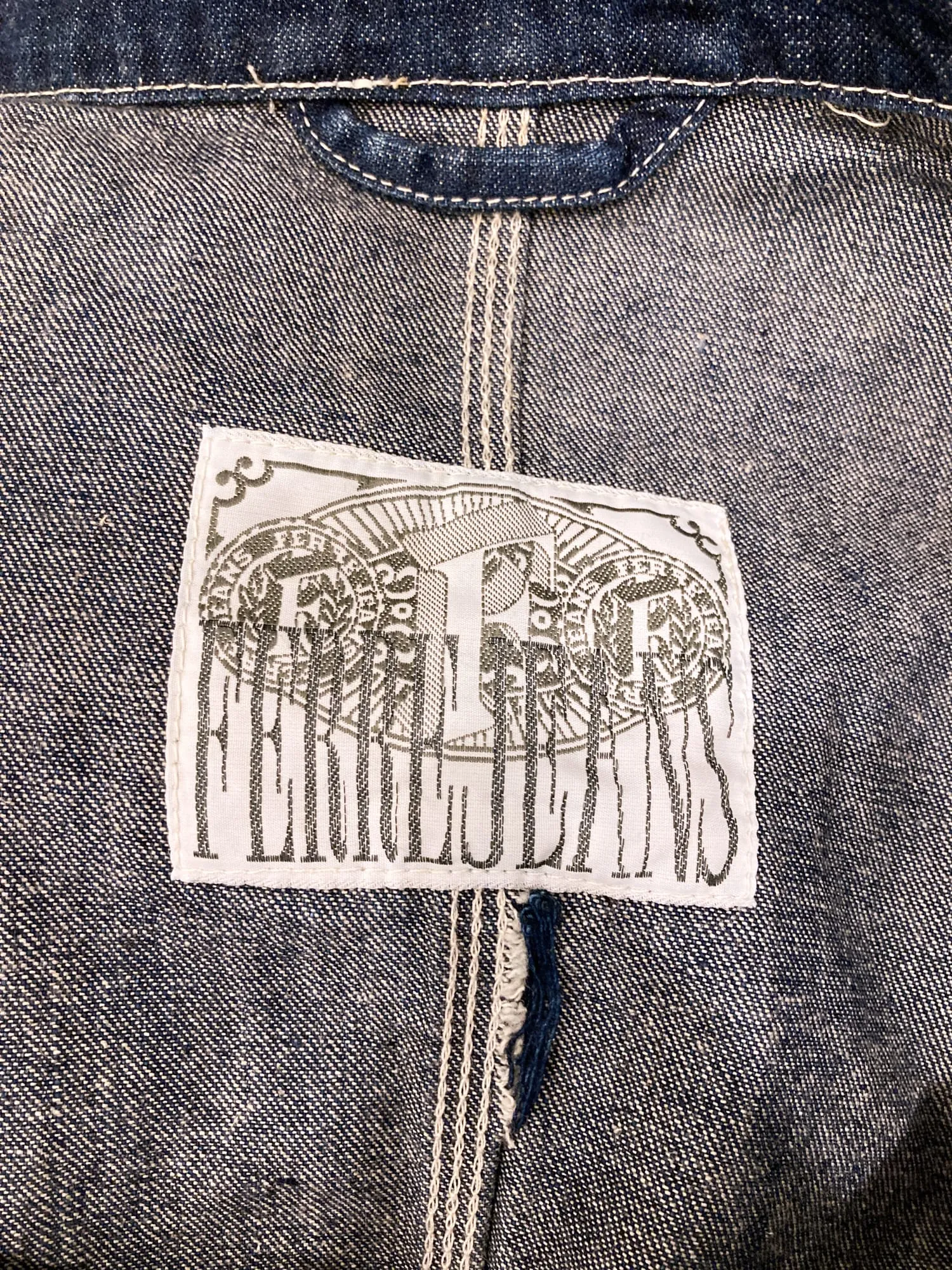 Gianfranco Ferre Jeans 1990s indigo cotton four pocket denim jacket