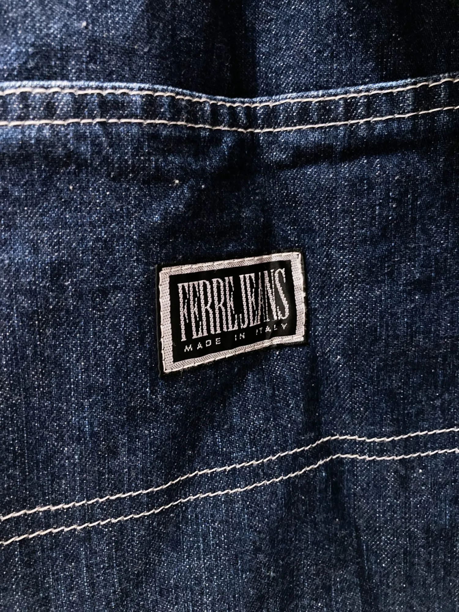 Gianfranco Ferre Jeans 1990s indigo cotton four pocket denim jacket