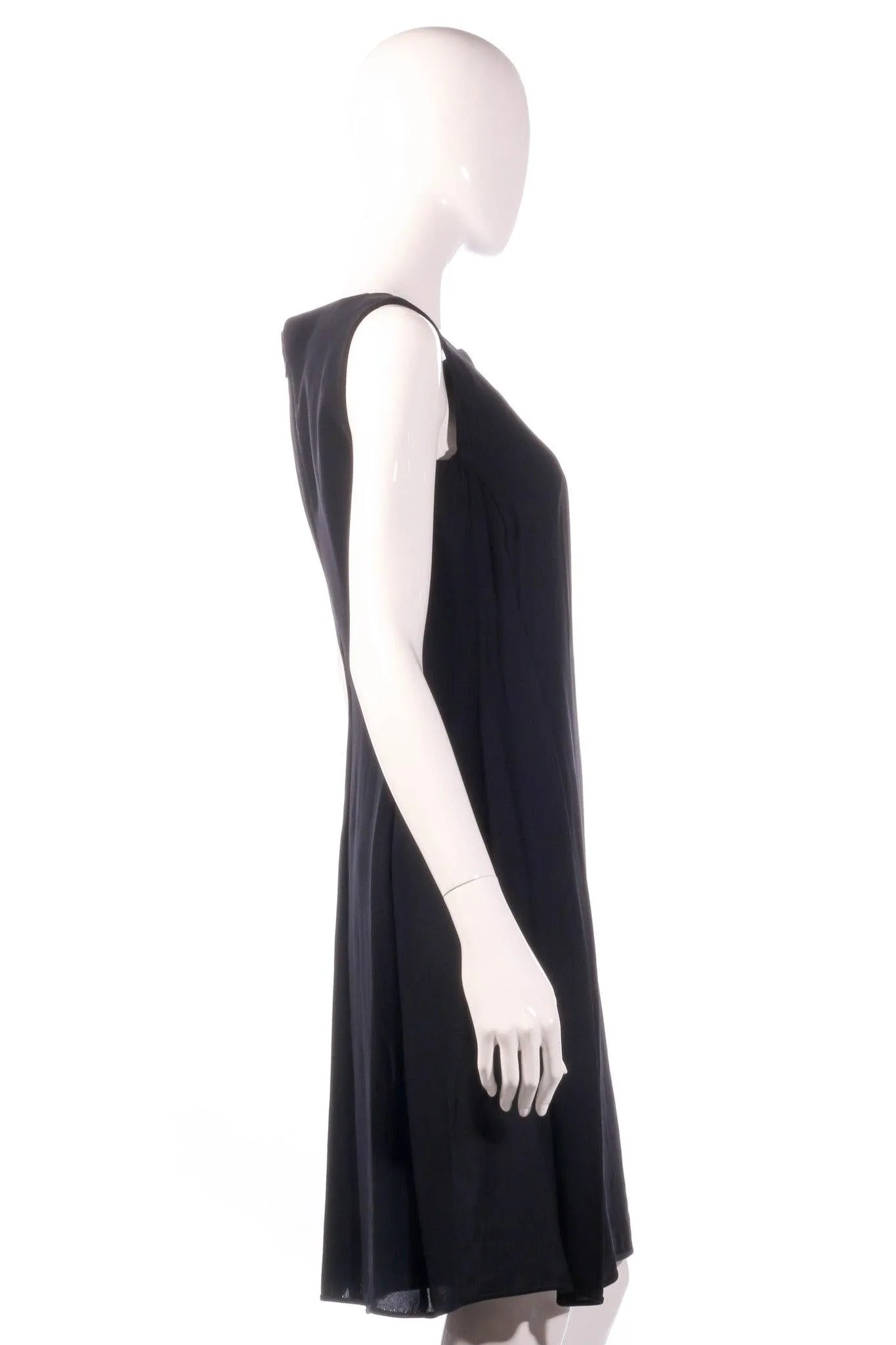 Gianni Versace Couture Silk Blend Dress Black Size 44 UK10