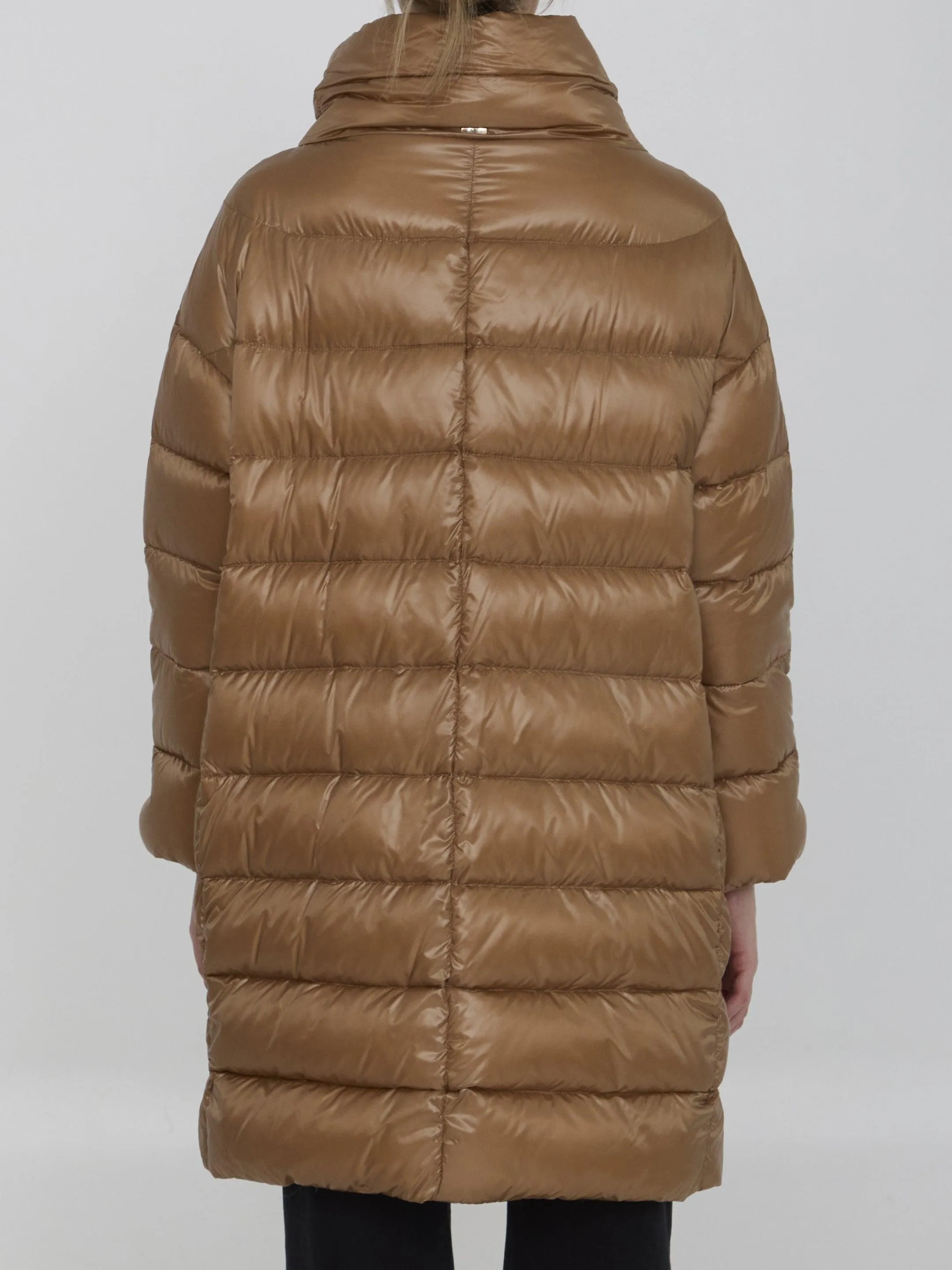 Herno Down Jacket In Nylon Beige