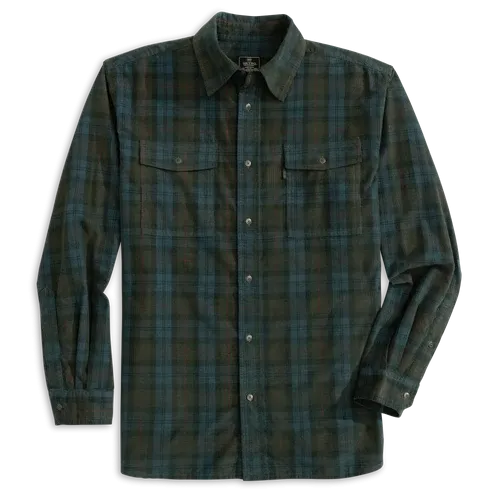 HEYBO Darden Corduroy Shirt in  Midnight