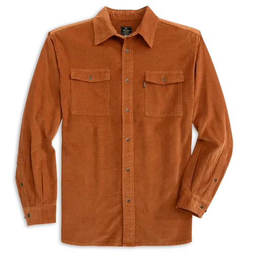 HEYBO Darden Corduroy Shirt in Rust