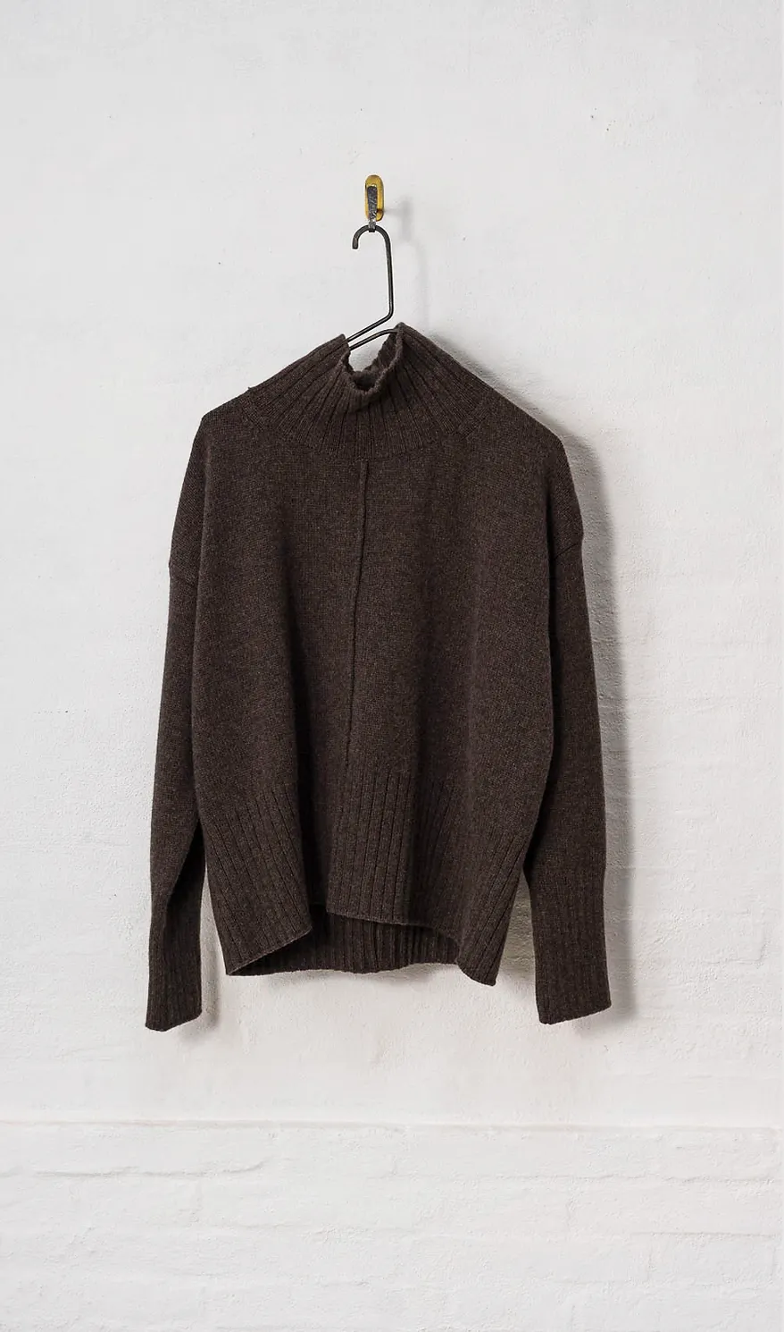 HIGH NECK PULLOVER - FW2403 - WALNUT