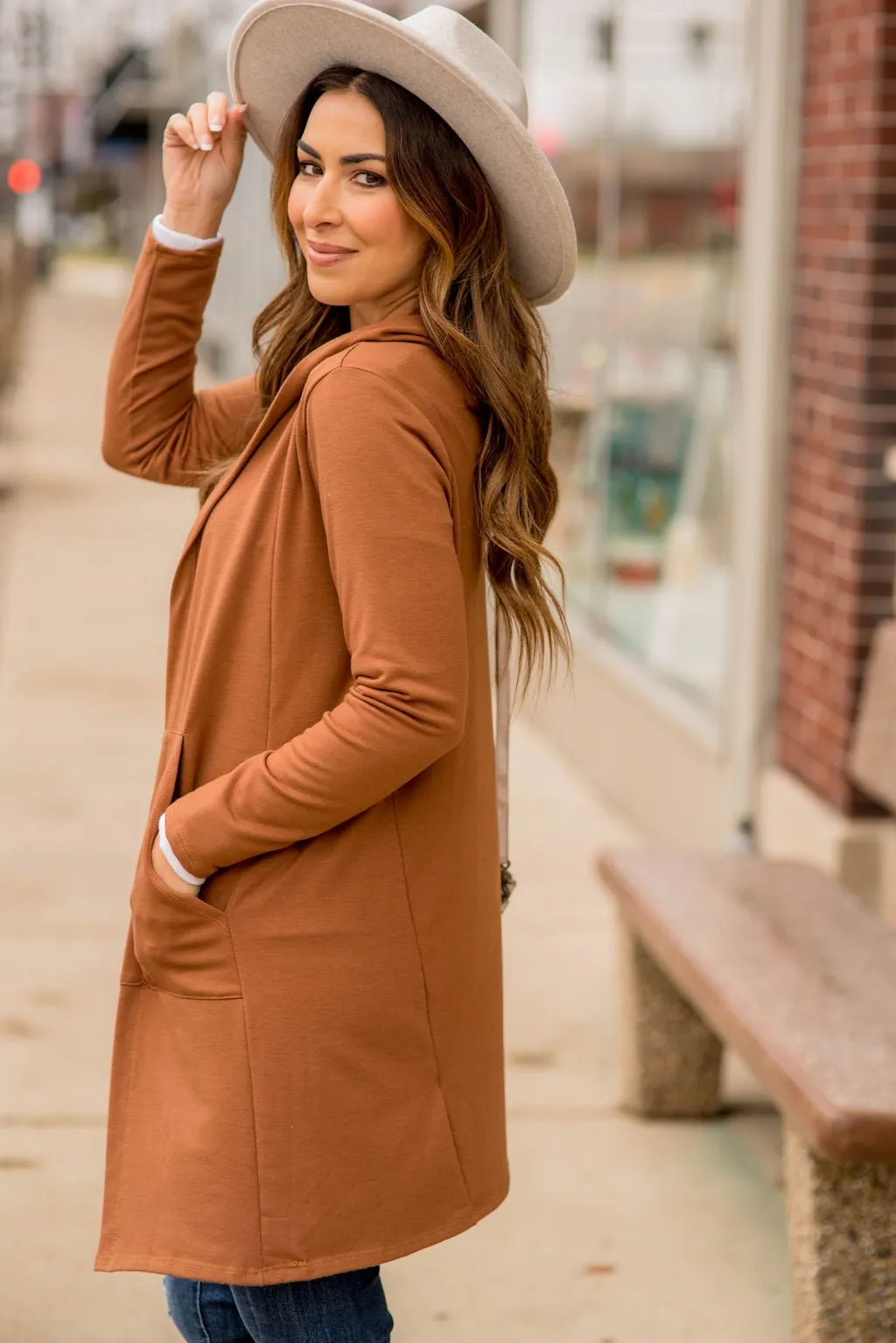 Hooded Tunic Cardigan