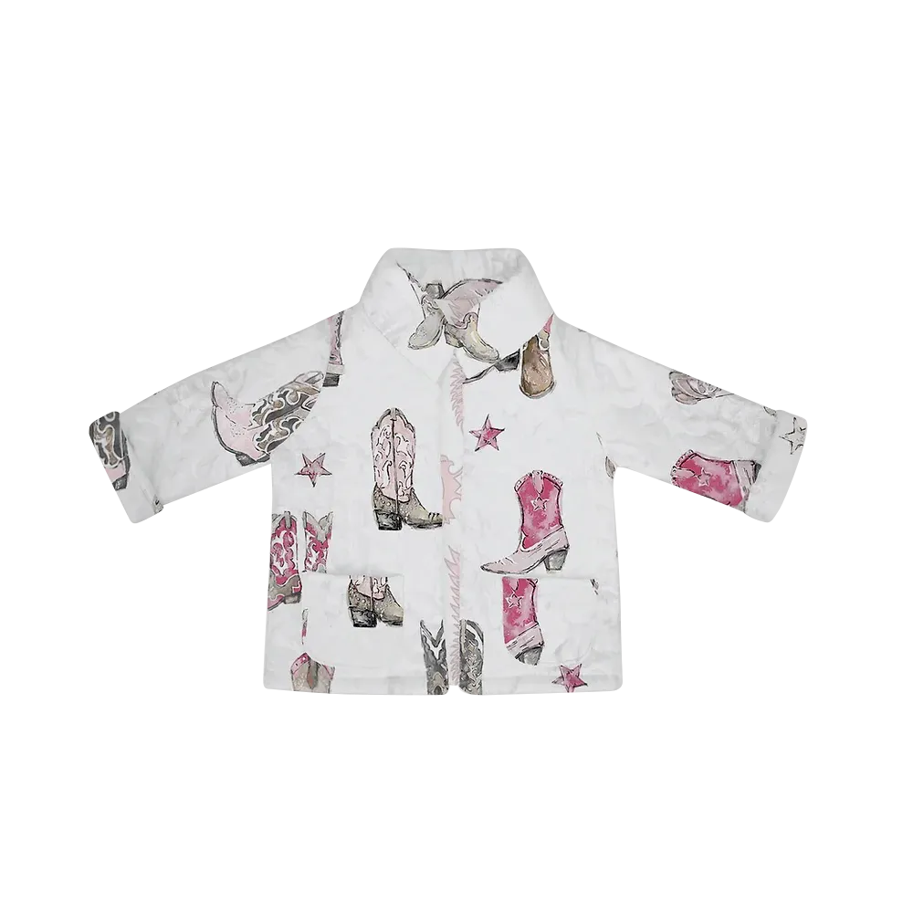 Ida Mae Thunderbird Boots Toddler Jacket - Pink