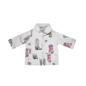 Ida Mae Thunderbird Boots Toddler Jacket - Pink