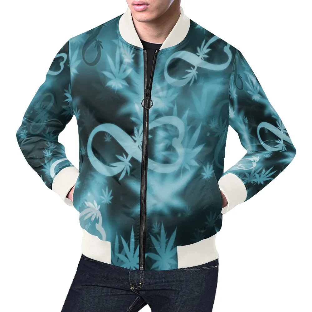 INFINITY BLUE COSMOS  Bomber Jacket for Men