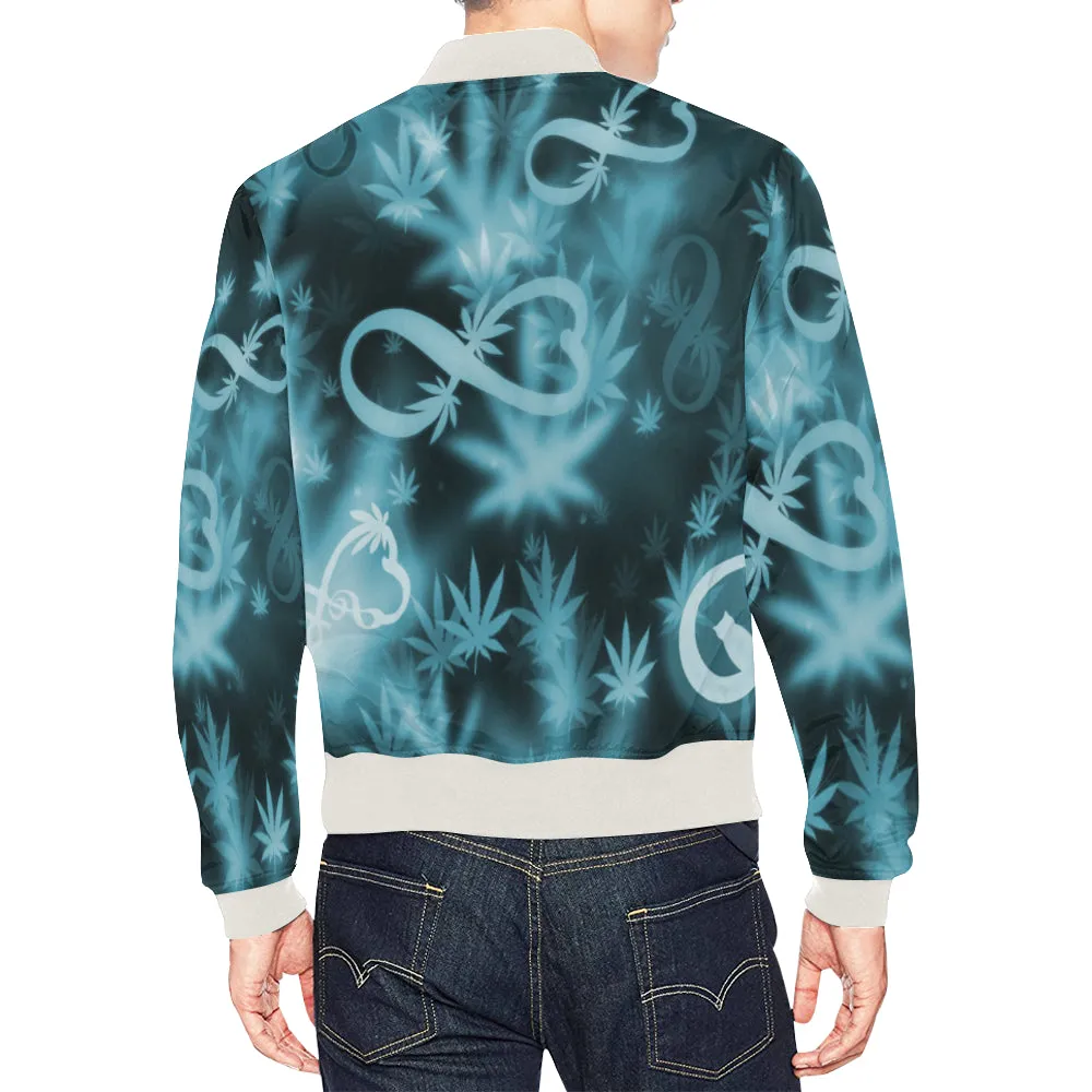 INFINITY BLUE COSMOS  Bomber Jacket for Men