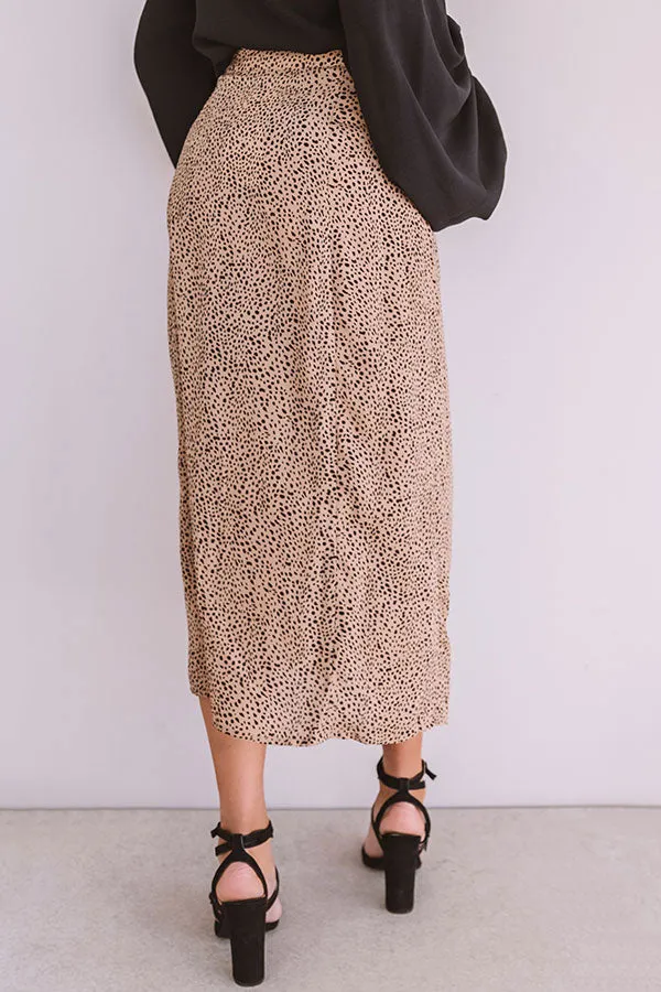 Irresistibly Yours Button Up Leopard Skirt