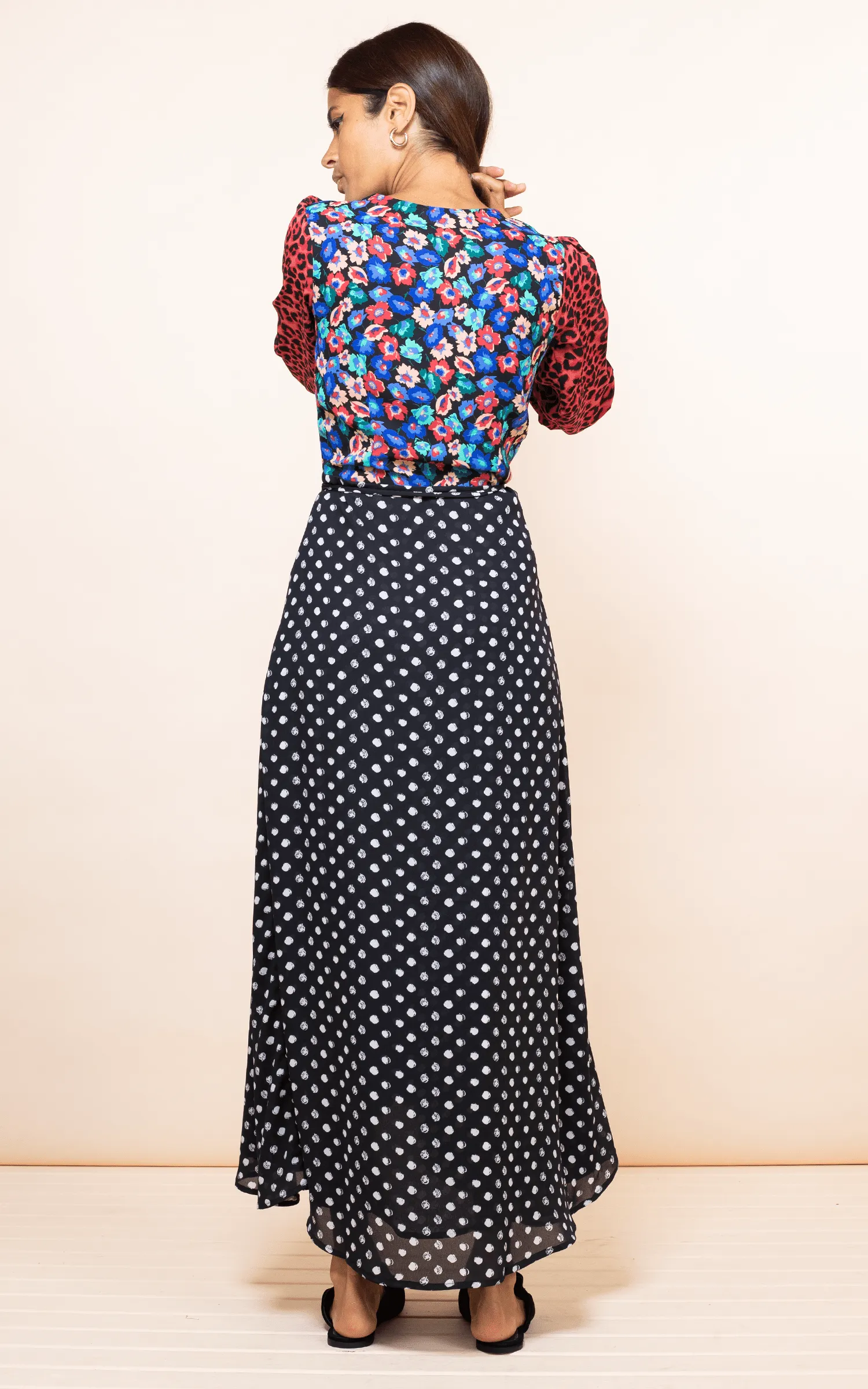 Jagger Maxi Dress In Red Polka Dot