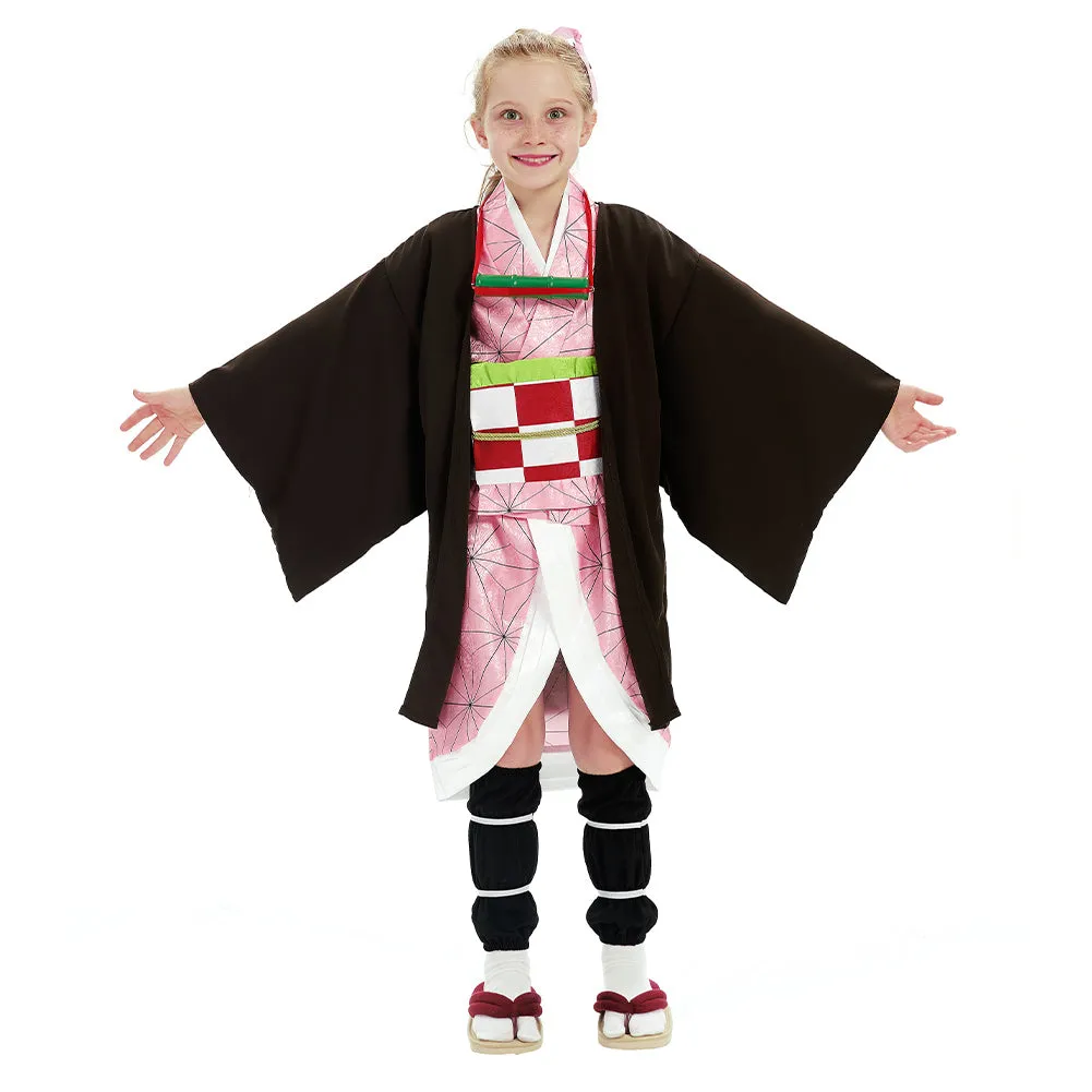 Kamado Nezuko Kids Kimono Cosplay Costume