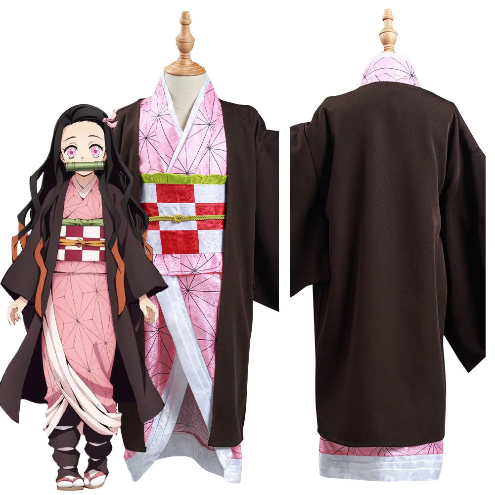 Kamado Nezuko Kids Kimono Cosplay Costume