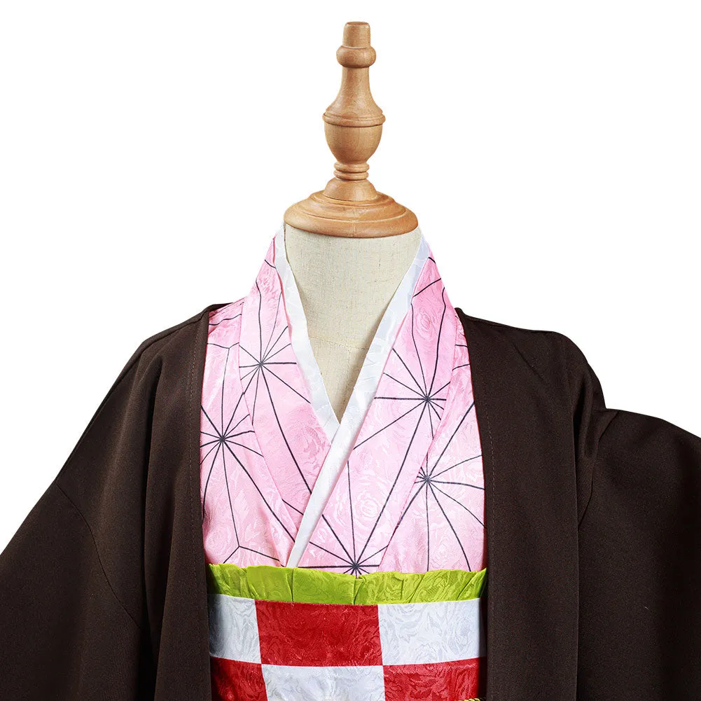 Kamado Nezuko Kids Kimono Cosplay Costume