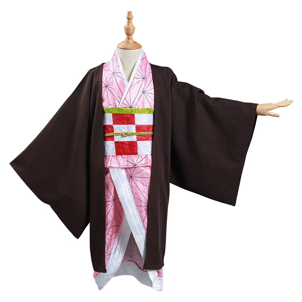 Kamado Nezuko Kids Kimono Cosplay Costume