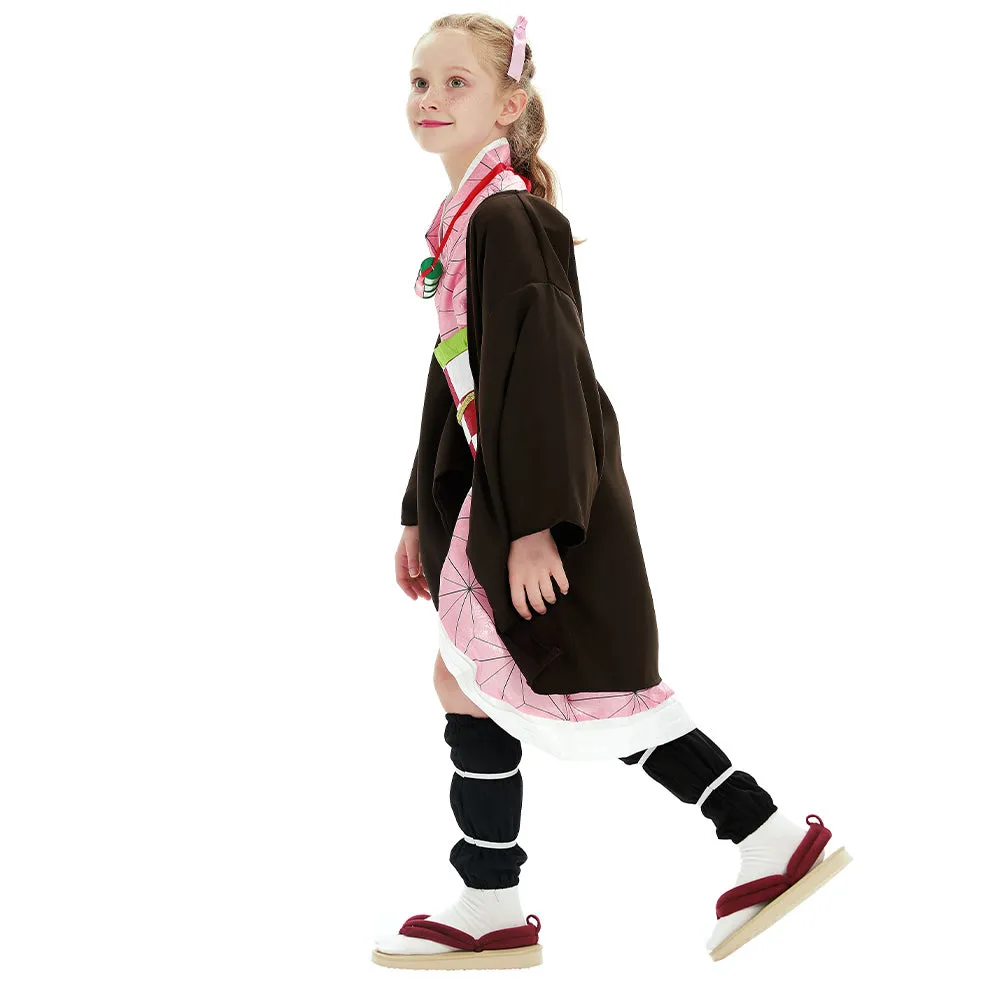 Kamado Nezuko Kids Kimono Cosplay Costume