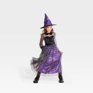 Kids' Light Up Starlight Witch Halloween Costume Dress M - Hyde & EEK! Boutique