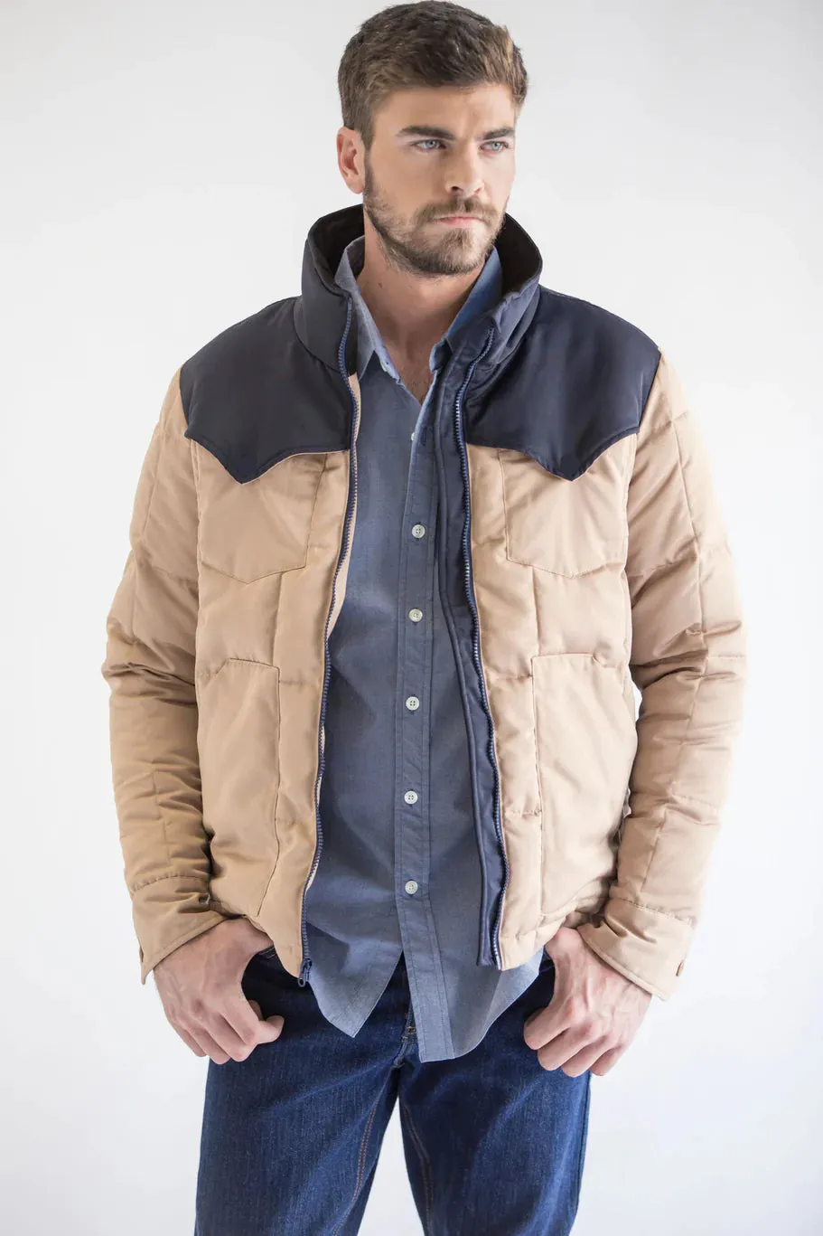 Kimes Colt Jacket Navy Tan