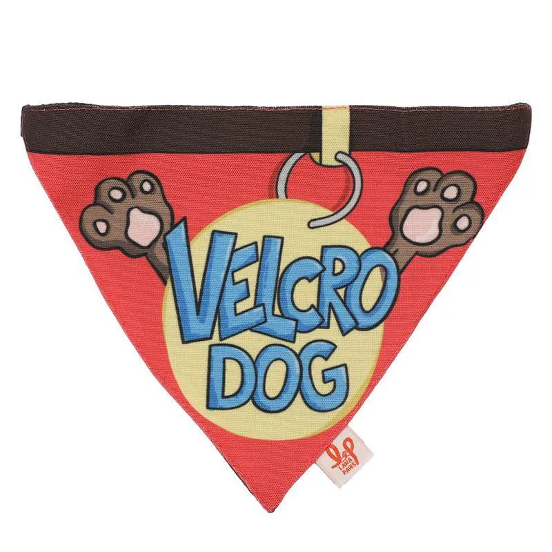 Lana Paws Velcro Dog Adjustable Dog Bandana/Scarf,  Red, Blue and Yellow