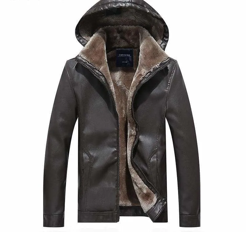 Leather Jackets Fur Hooded Just For You