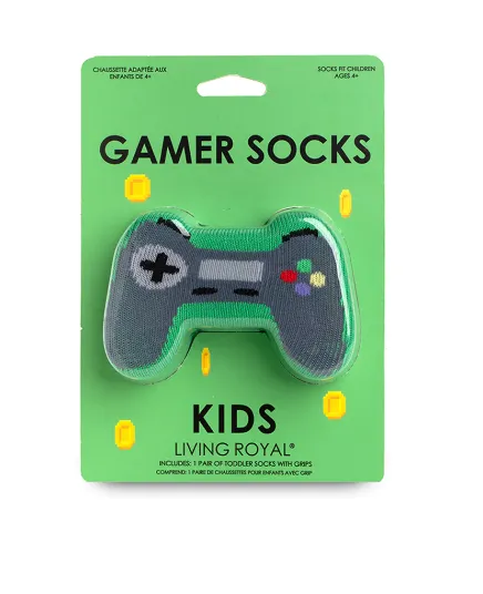 Living Royal Gamer 3D Kids Crew Socks