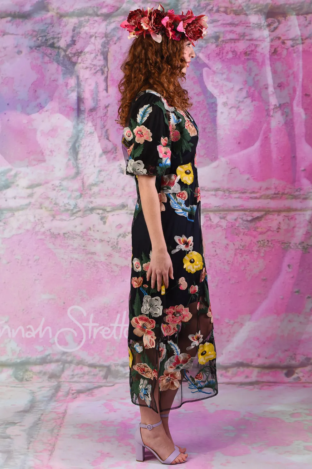 Loveable Dress - Black Floral