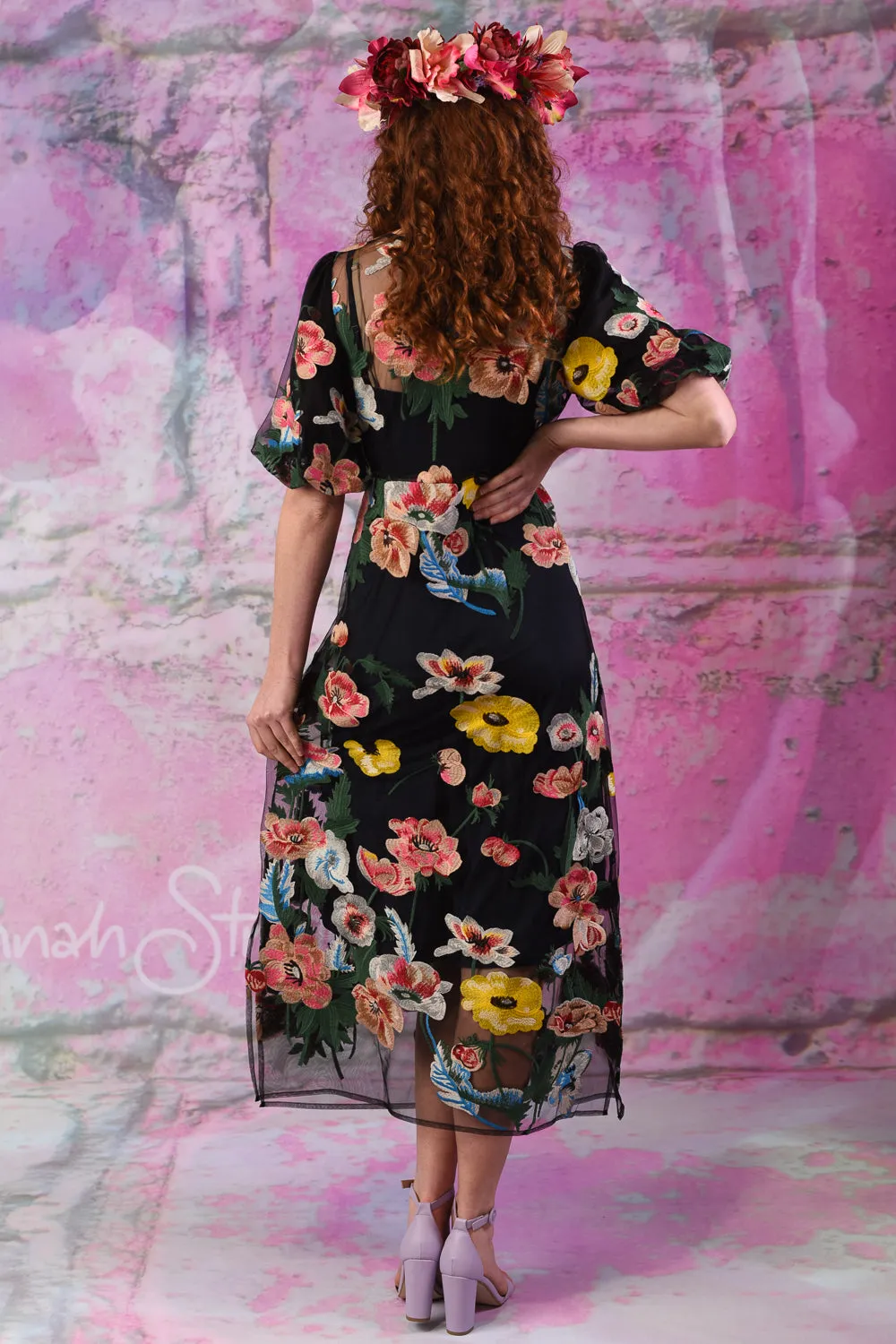 Loveable Dress - Black Floral