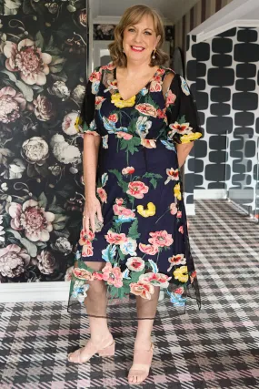 Loveable Dress - Black Floral