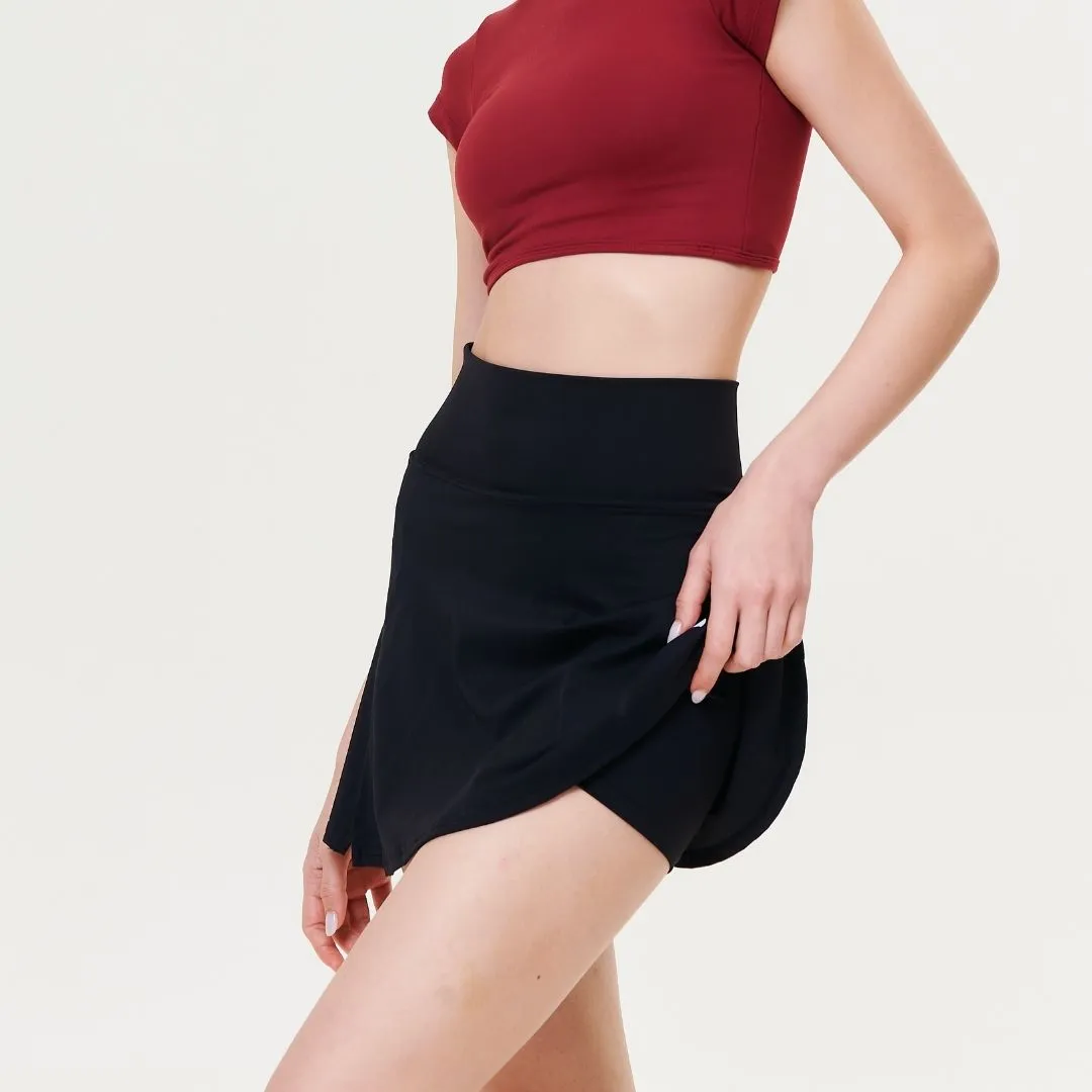 LUXEFLEX SLIT SKIRT