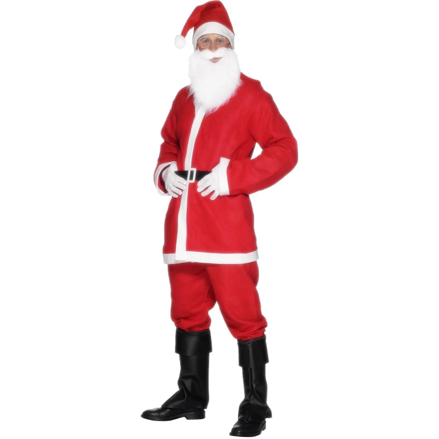 Mens Red Santa Suit Costume