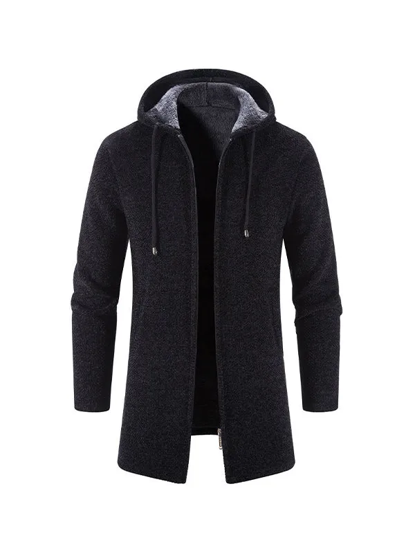 Men's Velvet Cardigan Chenille Coat