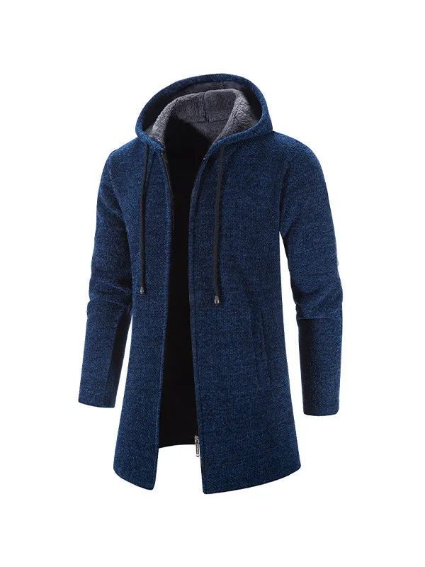 Men's Velvet Cardigan Chenille Coat