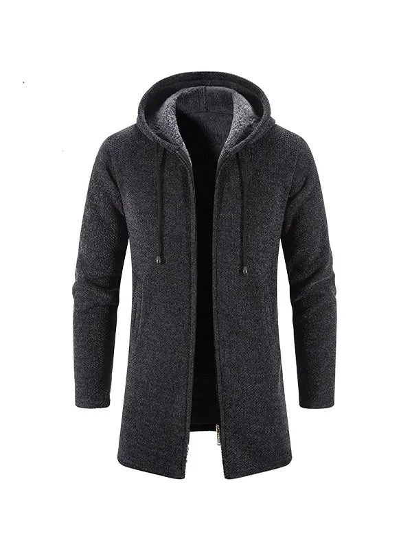 Men's Velvet Cardigan Chenille Coat