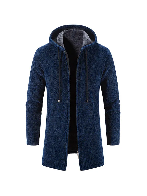 Men's Velvet Cardigan Chenille Coat