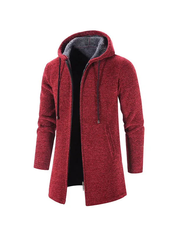 Men's Velvet Cardigan Chenille Coat