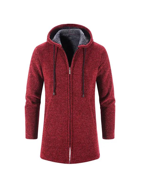 Men's Velvet Cardigan Chenille Coat