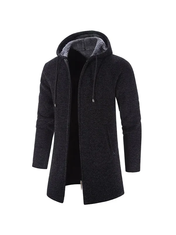 Men's Velvet Cardigan Chenille Coat