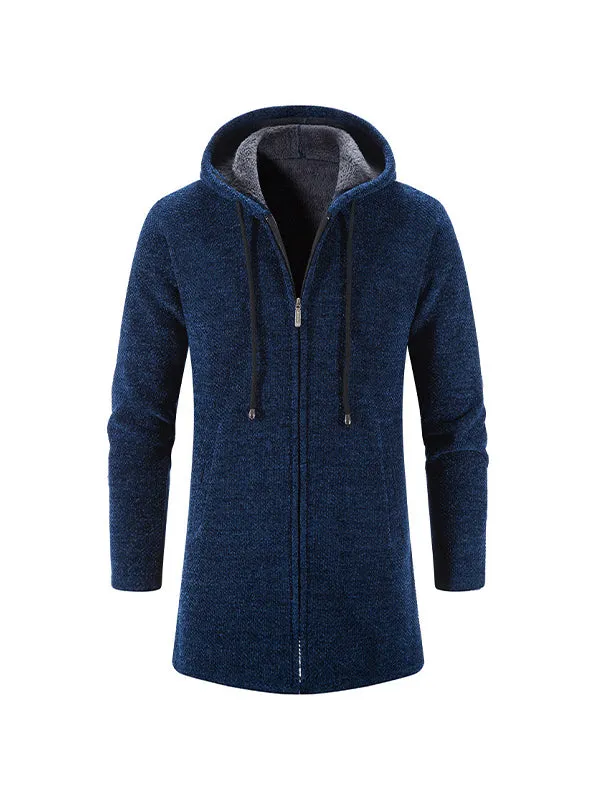 Men's Velvet Cardigan Chenille Coat