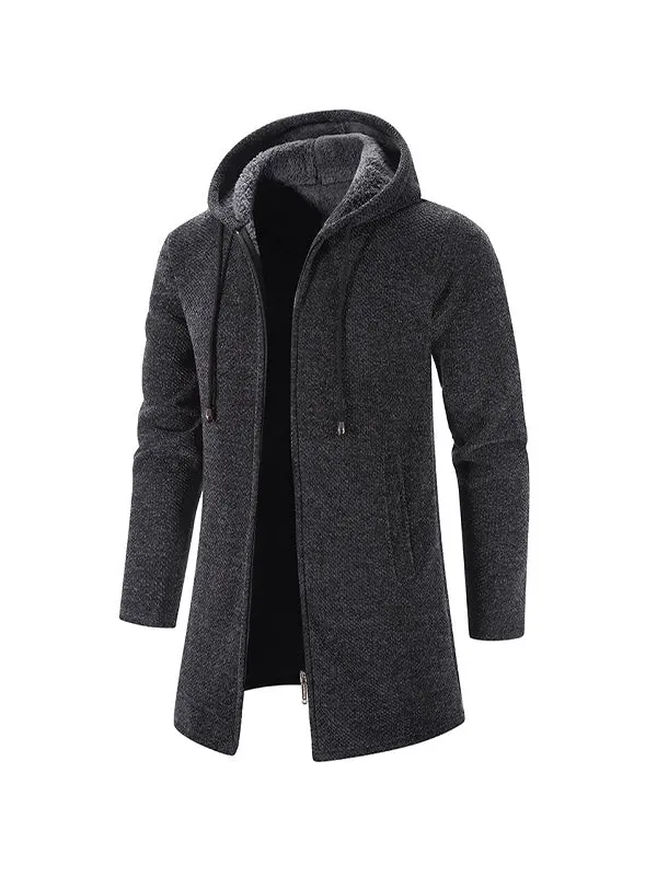 Men's Velvet Cardigan Chenille Coat