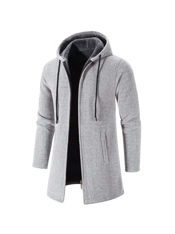 Men's Velvet Cardigan Chenille Coat