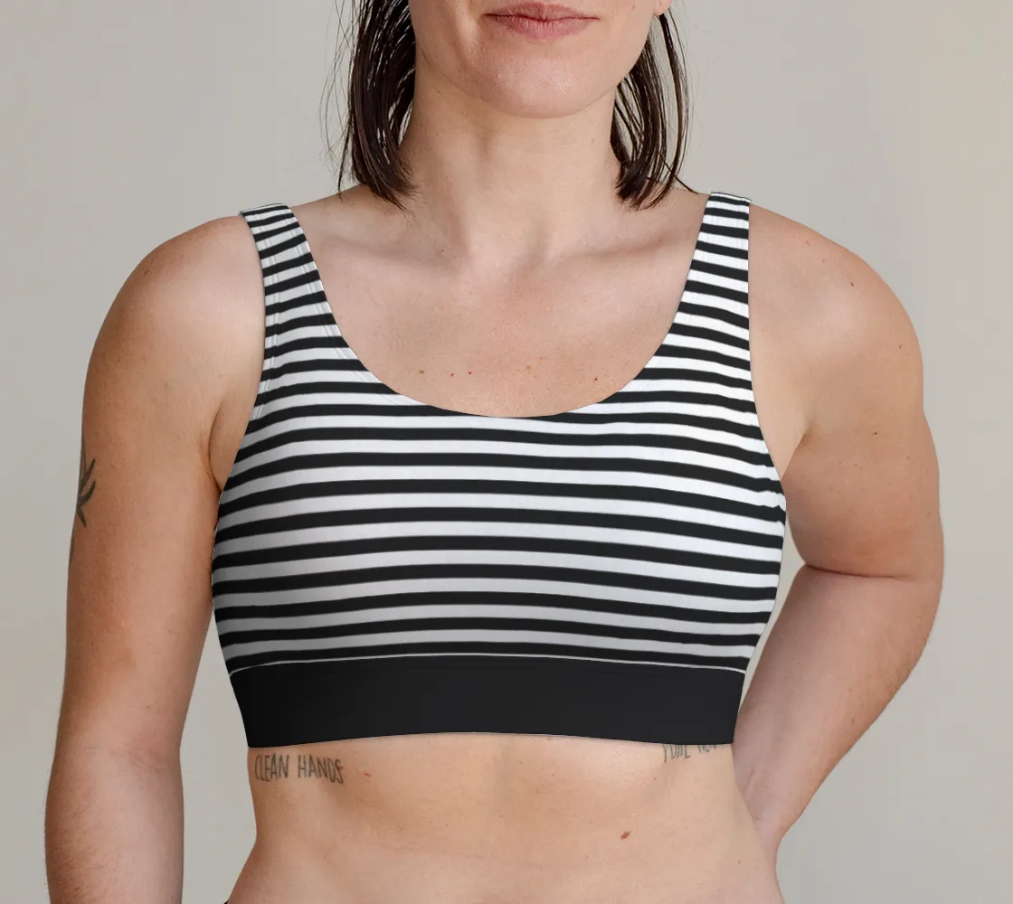 Micro Striped Scoop Bralette