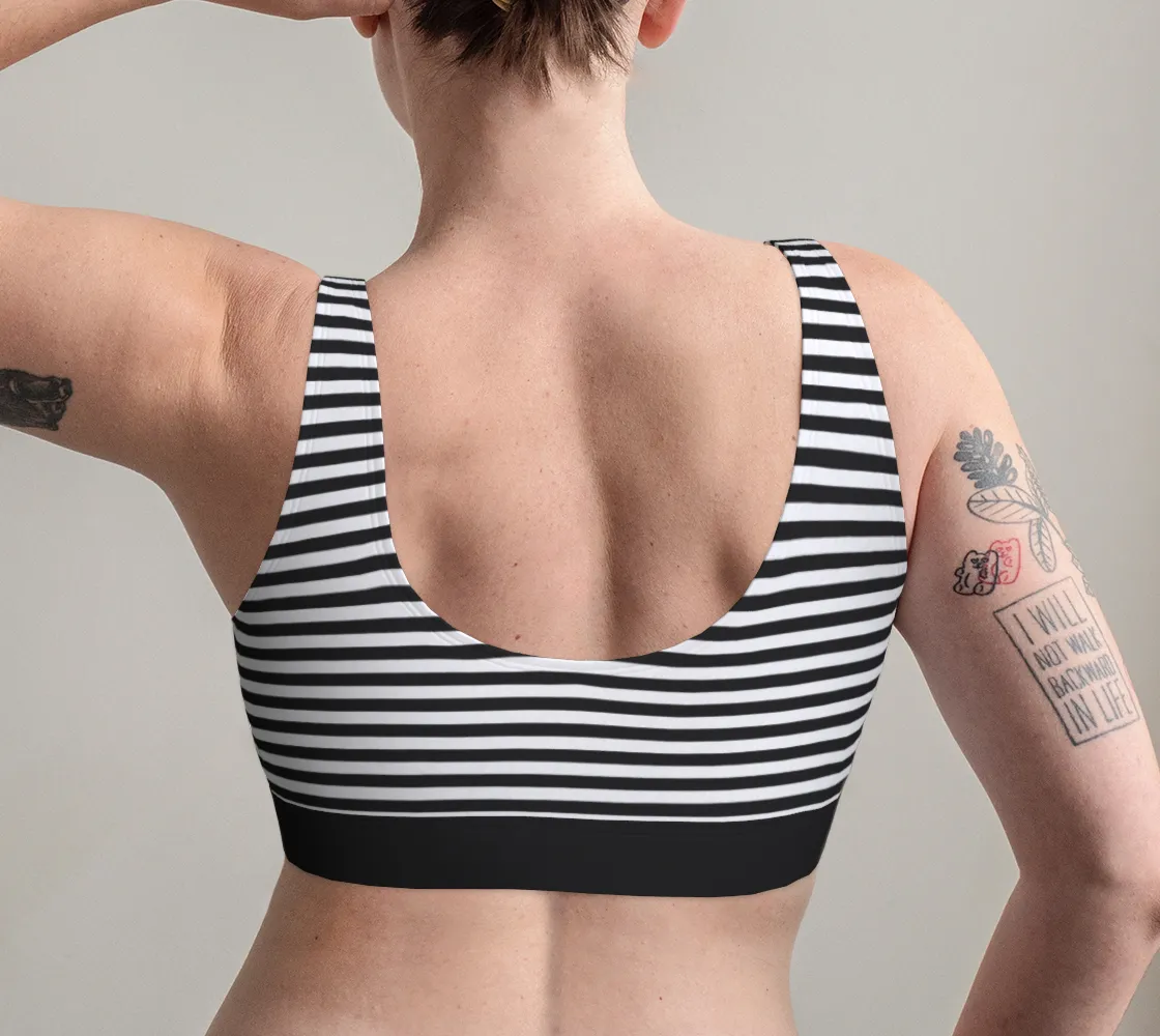 Micro Striped Scoop Bralette