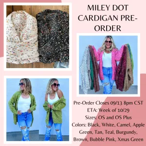 Miley Dot Cardigan Pre-Order