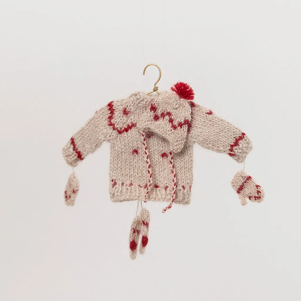 Mini Fair Isle Sweater Ornament