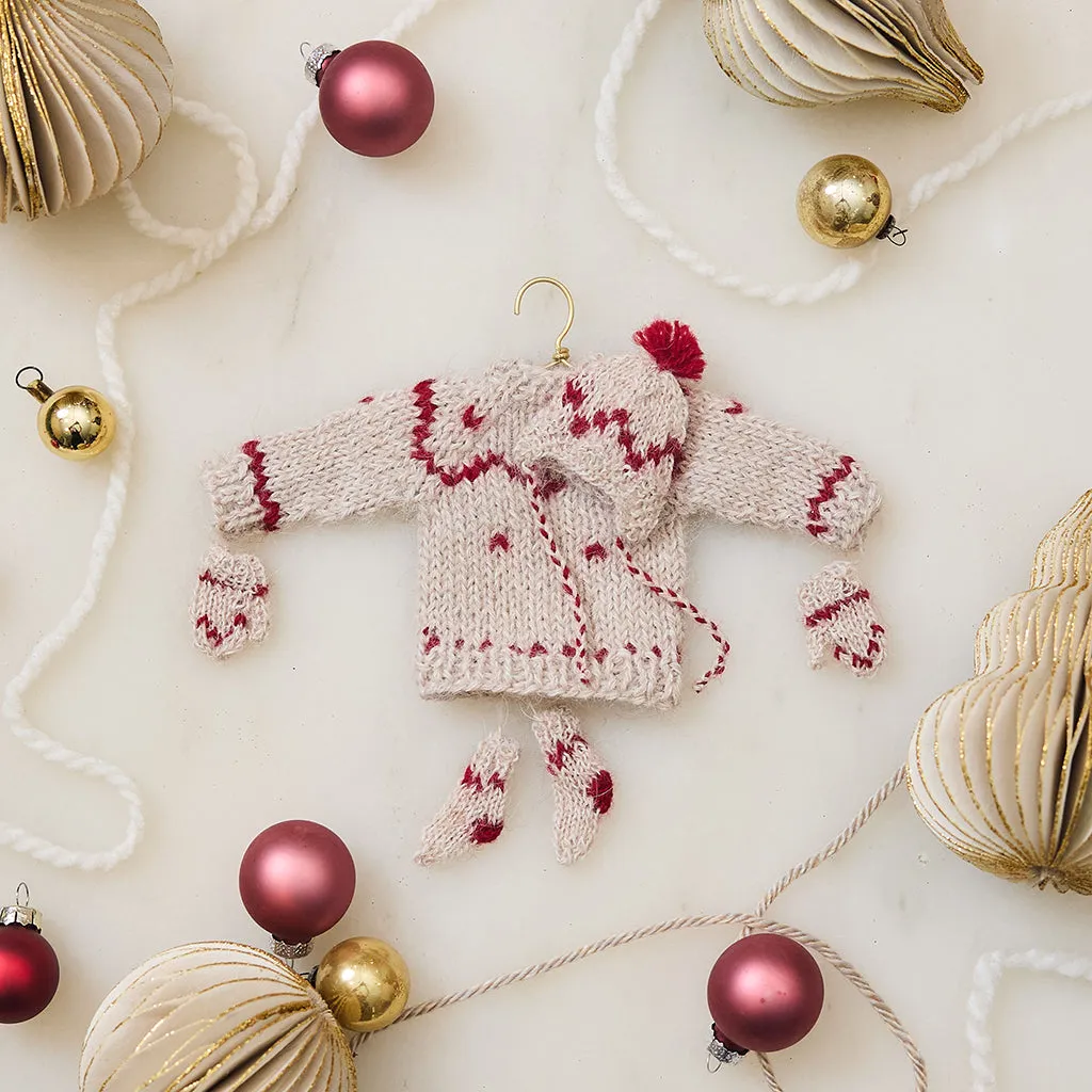 Mini Fair Isle Sweater Ornament