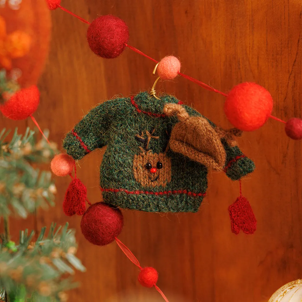 Mini Rudolph Sweater Ornament